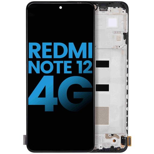 [107082139304] Bloc écran LCD avec châssis compatible Xiaomi Redmi Note 12 4G - Aftermarket - Incell - Toutes couleurs
