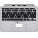 Top case avec clavier AZERTY rétroéclairé pour MacBook Air 13" Retina A2337 - Fin 2020 - Space Gray