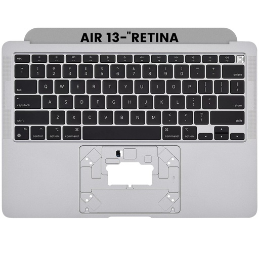 [6776.5383] Top case avec clavier AZERTY pour MacBook Air 13" Retina A2337 - Fin 2020 - Space Gray