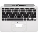 Top case avec clavier AZERTY rétroéclairé pour MacBook Air 13" Retina A2337 - Fin 2020 - Silver
