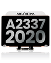 Bloc écran COMPLET pour MacBook Air 13" M1 - A2337 EMC 3598 - 2020 - Pulled Grade A - Argent