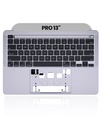 Top case avec clavier AZERTY pour MacBook Pro 13" A2338 - Fin 2020 - Gris