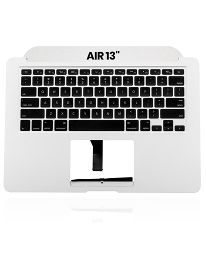 Top case avec clavier AZERTY rétroéclairé pour MacBook Air 13" A1466 - Milieu 2013 - Début 2014 - Début 2015 - Milieu 2017 - Silver
