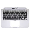Top case avec clavier AZERTY rétroéclairé pour MacBook Pro 13" Retina A1502 - Début 2015 - Pulled Grade A - Silver