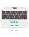 Top case avec clavier AZERTY rétroéclairé pour MacBook Pro 13" Touch Bar - A1989 - Fin 2018 - Début 2019 - Silver