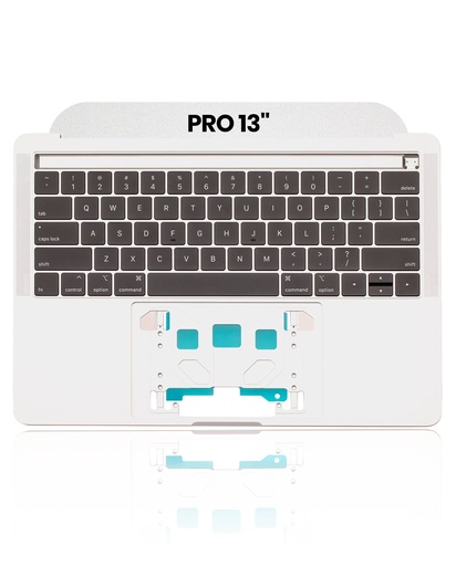 [6776.5395] Top case avec clavier AZERTY pour MacBook Pro 13" A1989 - Fin 2018 - Début 2019 - Argent