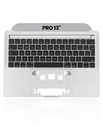 Top case avec clavier AZERTY rétroéclairé pour MacBook Pro 13" Touch Bar - A1989 - Fin 2018 - Début 2019 - Pulled Grade A - Space Gray