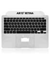 Top Case avec clavier rétroéclairé AZERTY pour Macbook Air 13" Retina - A2179 - Début 2020 - Or