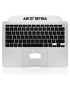 Top Case avec clavier AZERTY rétroéclairé pour Macbook Air 13" Retina - A2179 - Début 2020 - Or
