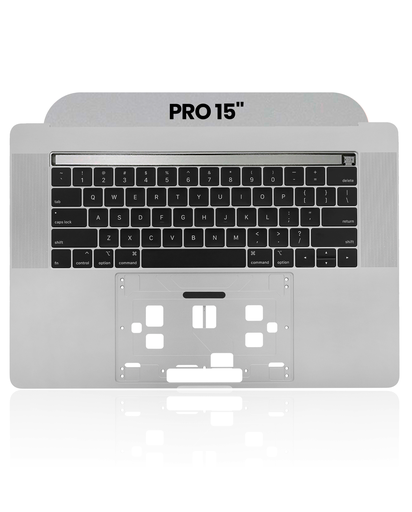 Top case avec clavier AZERTY rétroéclairé pour MacBook Pro 15" Touch Bar A1990 - Fin 2018 - Début 2019 - Space Gray