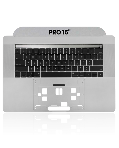 [6776.5398] Top case avec clavier AZERTY pour MacBook Pro 15" Touch Bar A1990 - Fin 2018 - Début 2019 - Gris