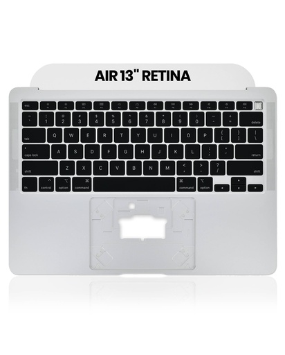 Top case avec clavier AZERTY rétroéclairé pour MacBook Air 13" Retina A2179 - Début 2020 - Silver