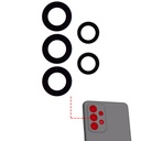 Lot de 10 lentilles caméra arrière - verre seul avec adhésif pour SAMSUNG A33 5G - A336 2022