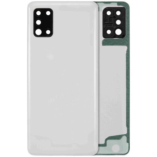 Vitre arrière avec lentille caméra pour SAMSUNG A31 - A315 2020 - Aftermarket Plus - Prism Crush White
