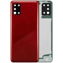 Vitre arrière avec lentille caméra pour SAMSUNG A31 - A315 2020 - Aftermarket Plus - Prism Crush Red