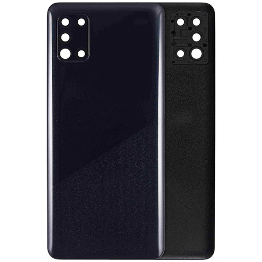 Vitre arrière avec lentille caméra pour SAMSUNG A31 - A315 2020 - Aftermarket Plus - Prism Crush Black