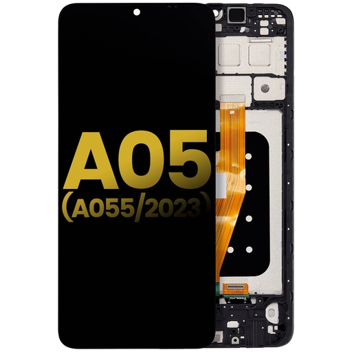 Bloc écran LCD avec châssis pour SAMSUNG A05 - A055 2023 - Reconditionné - Toutes couleurs