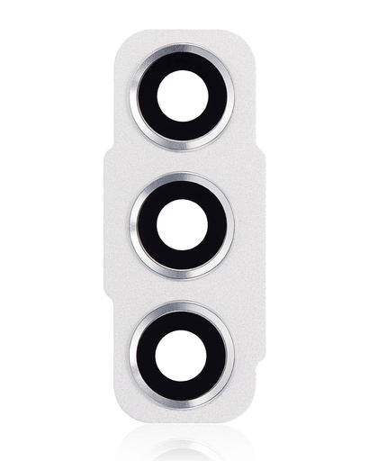 [107082079728] Lentille caméra arrière avec anneau compatible SAMSUNG S21 FE 5G - Blanc