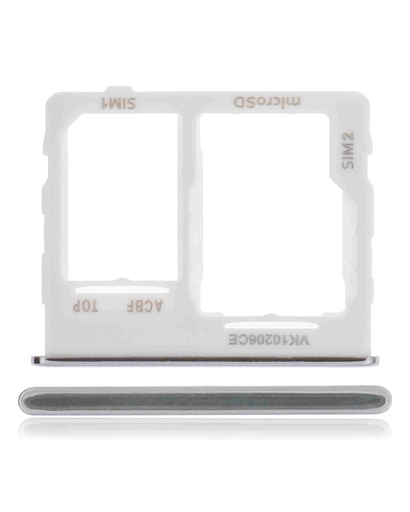 Tiroir Double SIM pour SAMSUNG A32 5G - A326 2021 - Blanc