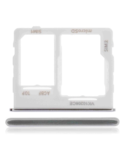 Tiroir Double SIM compatible SAMSUNG A32 5G - A326 2021 - Blanc