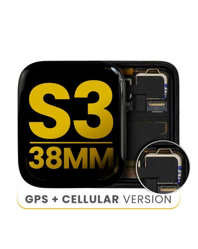 Bloc écran OLED pour APPLE Watch Serie 3 - 38mm - Cellular - Reconditionné