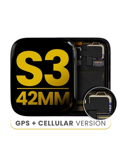 Bloc écran OLED pour APPLE Watch Serie 3 - 42mm - Cellular - Reconditionné