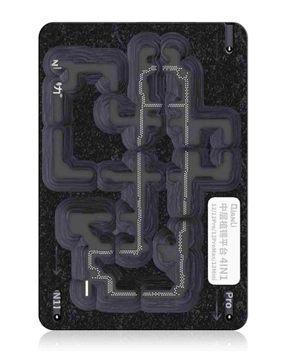 Plateforme de rebillage middle frame pour iPhone 12 - 12 Mini - 12 Pro - 12 Pro Max - Qianli