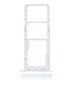 Tiroir Double SIM pour SAMSUNG A02S A025 2020 - A03 A035 2021 - Blanc