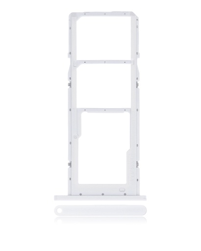 Tiroir Double SIM pour SAMSUNG A02S A025 2020 - A03 A035 2021 - Blanc