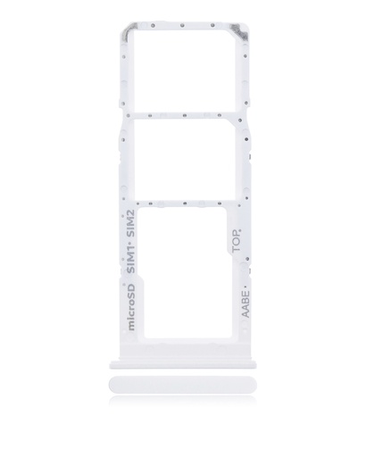 [107082026056] Tiroir Double SIM compatible SAMSUNG A02 A022 2020 - Blanc