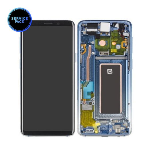 [GH97-21696G] Bloc écran OLED pour SAMSUNG S9 - G960F - SERVICE PACK - Bleu Polaire