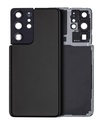 Vitre arrière avec lentille caméra pour SAMSUNG S21 Ultra - No Logo - Aftermarket Plus - Phantom Black