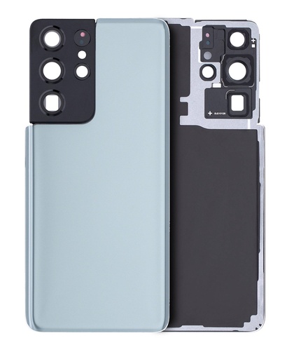 Vitre arrière avec lentille caméra pour SAMSUNG S21 Ultra - No Logo - Aftermarket Plus - Phantom Titanium