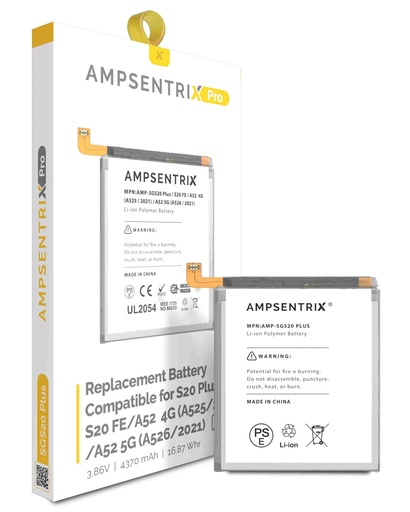 [107082073923] Batterie compatible SAMSUNG S20 Plus - AmpSentrix Pro