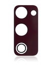 Lot de 10 lentilles caméra arrière - verre seul avec adhésif pour SAMSUNG S20 FE 4G - 5G - Cloud Red