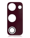 Lentille caméra arrière - verre seul avec adhésif pour SAMSUNG S20 FE 4G et 5G - Cloud Red