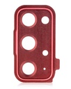 Lentille caméra arrière avec anneau de protection pour SAMSUNG S20 FE 4G et 5G - Cloudy Red
