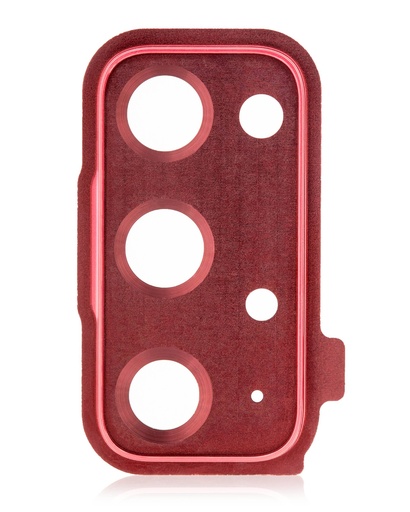 Lentille caméra arrière avec anneau de protection pour SAMSUNG S20 FE 4G et 5G - Cloudy Red