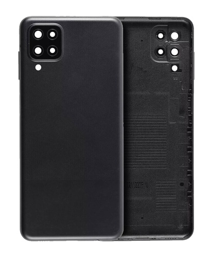 [107082086446] Vitre arrière compatible Samsung Galaxy A12 A125 2020 - Noir