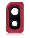 Lentille caméra arrière avec support pour SAMSUNG A10 - A105 2019 - Rouge