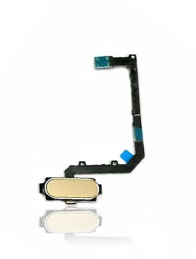 [107082014922] Nappe bouton Home compatible SAMSUNG A9 Pro - A910 2016 - Or