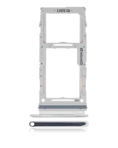Tiroir Double SIM pour SAMSUNG A90 5G - A908 2019 - Blanc