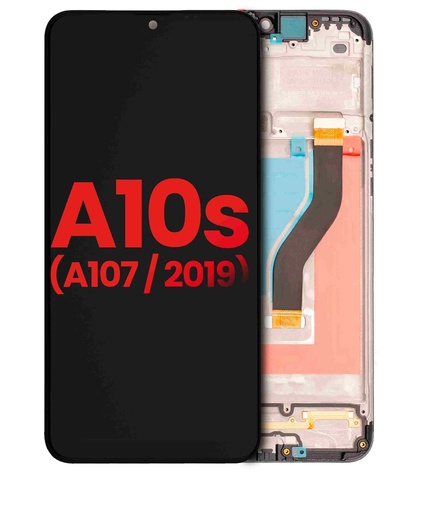 Bloc écran LCD avec châssis pour SAMSUNG A10s - A107 2019 - Aftermarket Plus - Toutes couleurs