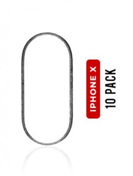 Lot de 10 protections caméra arrière pour iPhone X - Gris sidéral