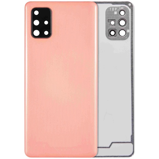 Vitre arrière avec lentille caméra pour SAMSUNG A71 4G - A715 2020 - Aftermarket Plus - Prism Crush Pink