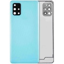 Vitre arrière avec lentille pour SAMSUNG A71 4G - A715 2020 - Aftermarket Plus - Prism Crush Blue
