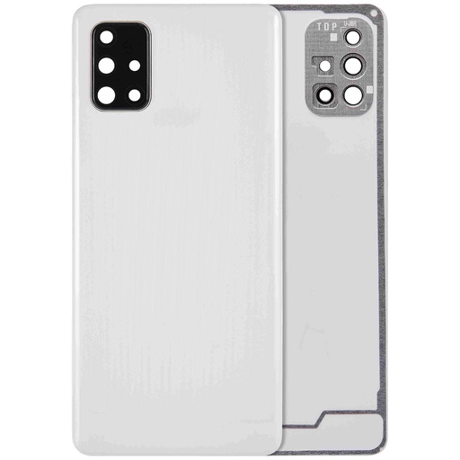 Vitre arrière avec lentille caméra pour SAMSUNG A71 4G - A715 2020 - Aftermarket Plus - Prism Crush Silver