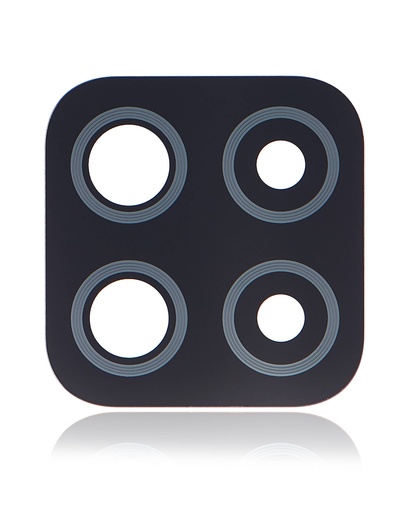 Lot de 10 lentilles caméra arrière - verre seul avec adhésif - pour SAMSUNG A22 4G - A225 2021 - Noir