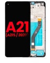 Bloc écran LCD avec châssis compatible Samsung Galaxy A21 A215 2020 - Aftermarket Plus