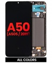Bloc écran OLED avec châssis compatible SAMSUNG Galaxy A50 A505 2019 - Aftermarket Plus - Toutes couleurs